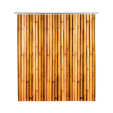 Perdea de dus maro din poliester 180x200 cm Bambusa Wenko